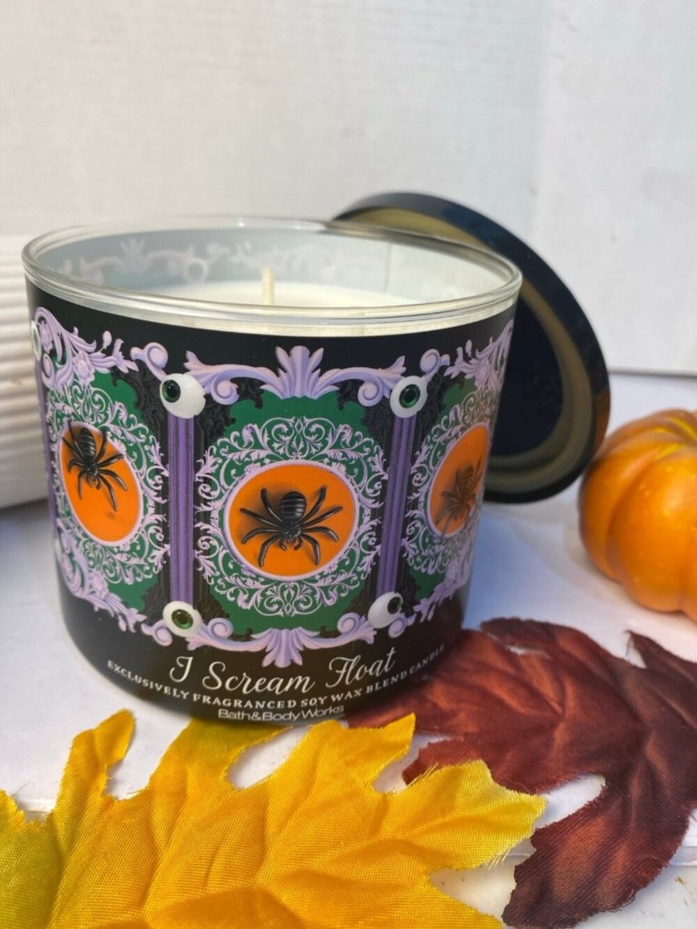 Halloween “I Scream Float” Bath & Body Works New 3 Wick Candle